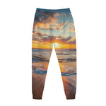 Sunrise Wave Print Jogger Pants