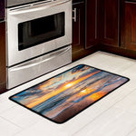 Sunrise Wave Print Kitchen Mat