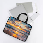 Sunrise Wave Print Laptop Sleeve With Handle