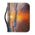Sunrise Wave Print Leather Bible Cover