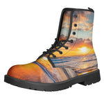 Sunrise Wave Print Backpack