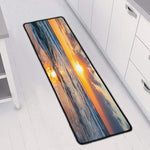 Sunrise Wave Print Long Kitchen Mat