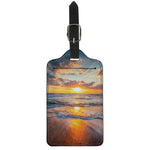 Sunrise Wave Print Luggage Tag