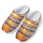 Sunrise Wave Print Mesh Casual Shoes