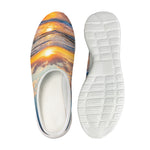 Sunrise Wave Print Mesh Casual Shoes