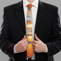 Sunrise Wave Print Necktie