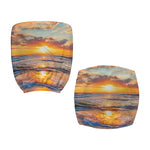 Sunrise Wave Print Office Chair Cover