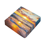 Sunrise Wave Print Outdoor Seat Cushion Cover