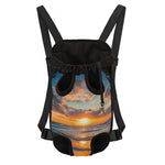 Sunrise Wave Print Pet Carrier Backpack