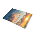 Sunrise Wave Print Pet Cooling Mat Cover