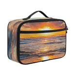 Sunrise Wave Print Portable Lunch Bag