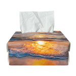 Sunrise Wave Print Rectangle Tissue Box Cover