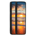 Sunrise Wave Print Refrigerator Handle Covers
