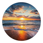 Sunrise Wave Print Round Blanket