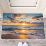 Sunrise Wave Print Rubber Doormat