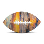 Sunrise Wave Print Rugby Ball