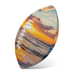 Sunrise Wave Print Rugby Ball