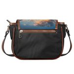 Sunrise Wave Print Saddle Bag