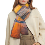 Sunrise Wave Print Scarf