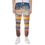 Sunrise Wave Print Scuba Joggers