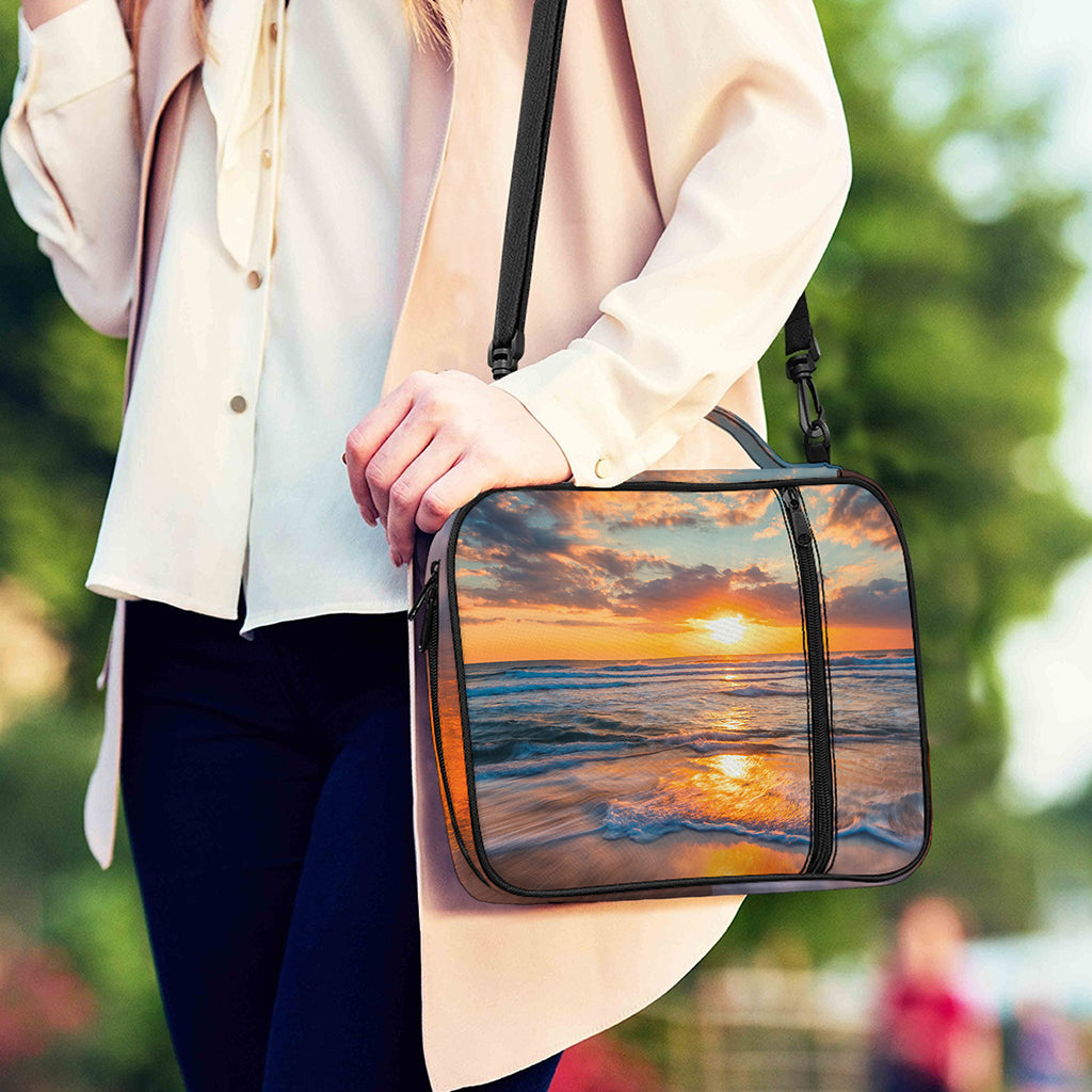 Sunrise Wave Print Shoulder Strap Bible Bag