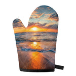 Sunrise Wave Print Single Oven Mitt