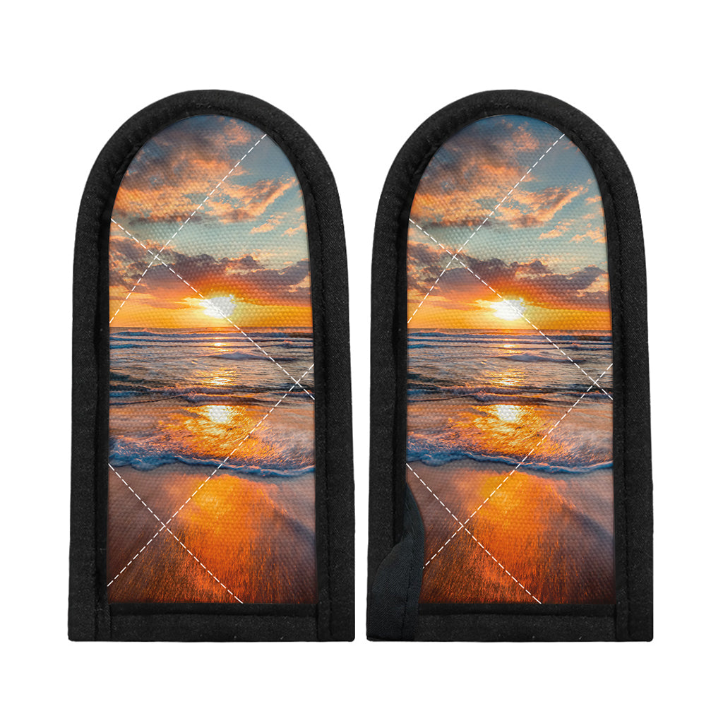 Sunrise Wave Print Skillet Handle Cover