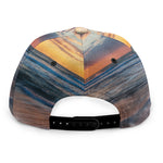 Sunrise Wave Print Snapback Cap