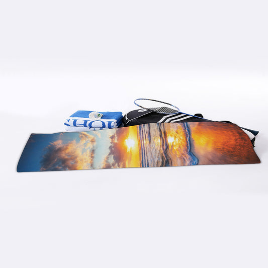 Sunrise Wave Print Sports Towel
