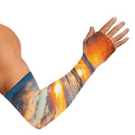 Sunrise Wave Print Sun Protection Arm Sleeves