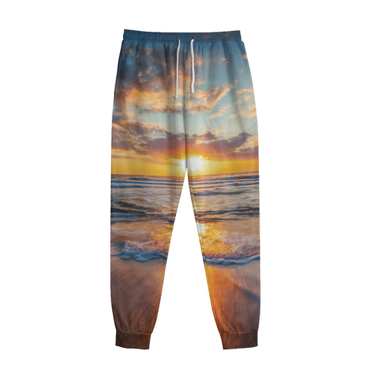 Sunrise Wave Print Sweatpants