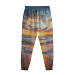 Sunrise Wave Print Sweatpants