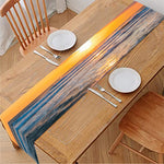 Sunrise Wave Print Table Runner