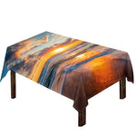 Sunrise Wave Print Tablecloth
