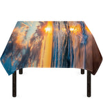 Sunrise Wave Print Tablecloth