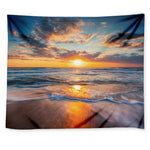 Sunrise Wave Print Tapestry