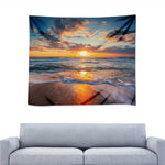 Sunrise Wave Print Tapestry