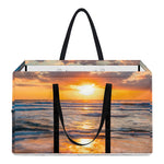 Sunrise Wave Print Utility Tote Bag