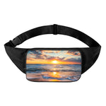 Sunrise Wave Print Waist Bag