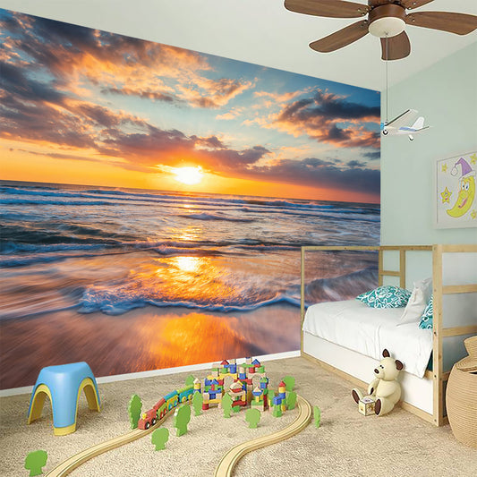 Sunrise Wave Print Wall Sticker