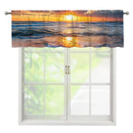 Sunrise Wave Print Window Valance