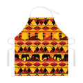 Sunset African Tribal Pattern Print Adjustable Apron