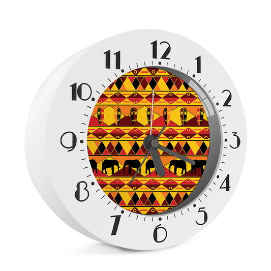 Sunset African Tribal Pattern Print Alarm Clock