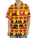 Sunset African Tribal Pattern Print Aloha Shirt