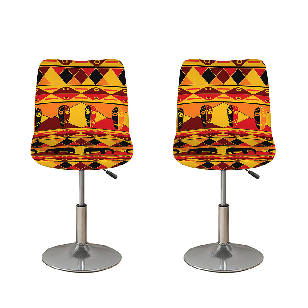 Sunset African Tribal Pattern Print Bar Stool Covers