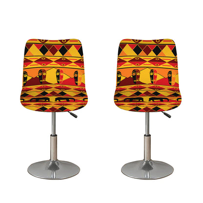 Sunset African Tribal Pattern Print Bar Stool Covers