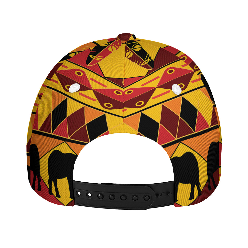 Sunset African Tribal Pattern Print Baseball Cap