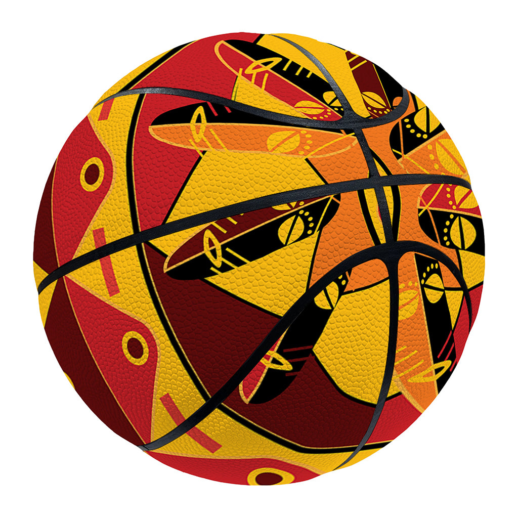 Sunset African Tribal Pattern Print Basketball