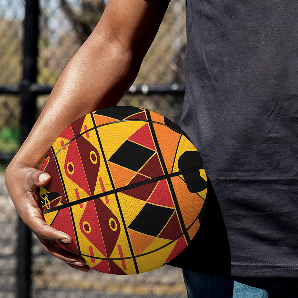 Sunset African Tribal Pattern Print Basketball
