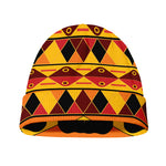 Sunset African Tribal Pattern Print Beanie